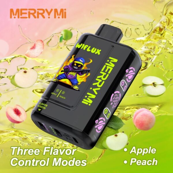 E-papieros MerryMI 24000 Wiflux Apple Peach