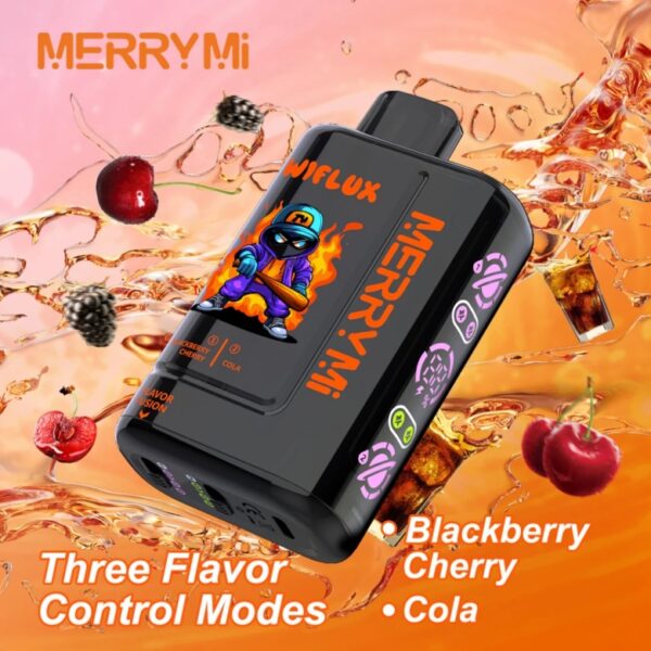 E-papieros MerryMI 24000 Wiflux Blackberry Cherry Cola