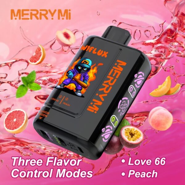 E-papieros MerryMI 24000 Wiflux Love 66 Peach