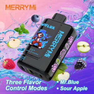 E-papieros MerryMI 24000 Wiflux Mr Blue/Sour Apple