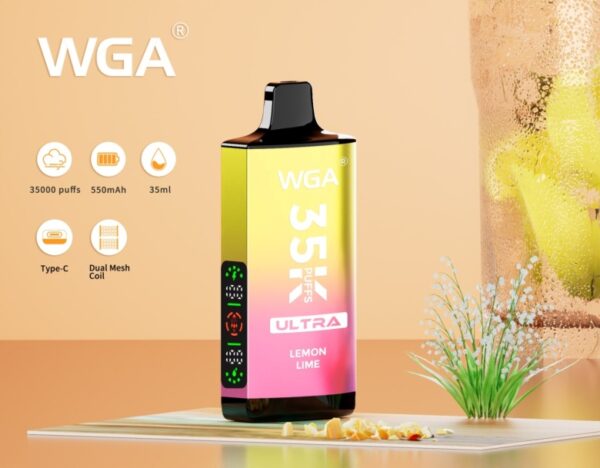 E-papieros jednorazow WGA Crystal Ultra 35000 Cactus Ice