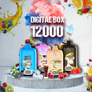 Fumot Digital Box Jednorazowy e-papieros 12000 Buchów o smaku Blue Razz Lemoniade