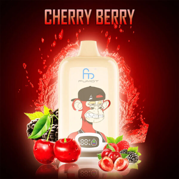 Fumot Digital Box Jednorazowy e-papieros 12000 Buchów o smaku Cherry Berry