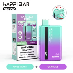 Happ Bar Twin Pod 35000 Apple Peach Grape Ice