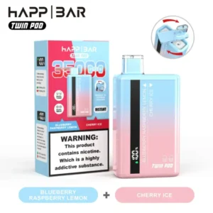 Happ Bar Twin Pod 35000 Blueberry Rasberry Lemon Cherry Ice