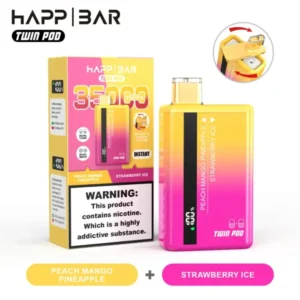 Happ Bar Twin Pod 35000 Peach Mango Pineapple Strawberry Ice