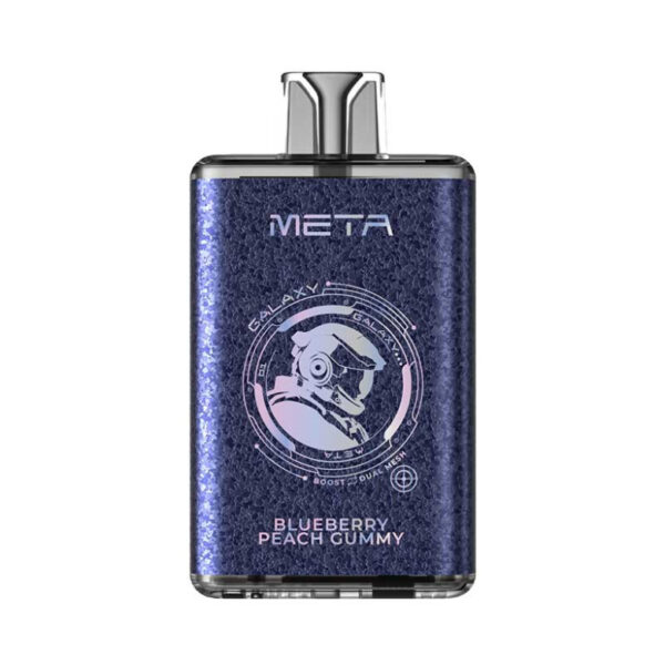 META Galaxy Jednorazowy e-papieros 9000 Buchów o smaku Blueberry Peach Gummy 19 ml
