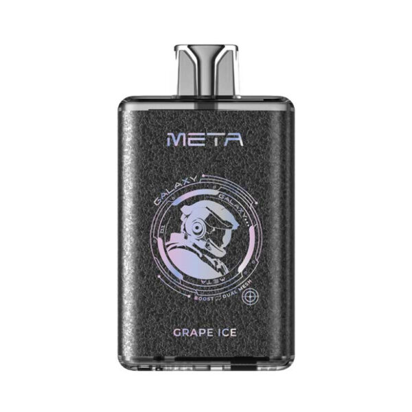 META GalaxyJednorazowy e-papieros 9000 Buchów o smaku Grape Ice 16 ml