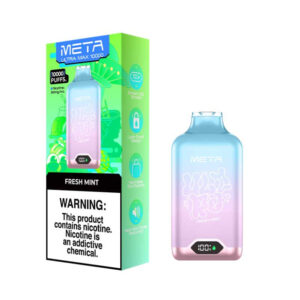 META ULTRA MAX Jednorazowy e-papieros 10000 Buchów o smaku Fresh Mint 16 ml