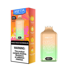 META ULTRA MAX Jednorazowy e-papieros 10000 Buchów o smaku Mango Peach Watermelon 16 ml