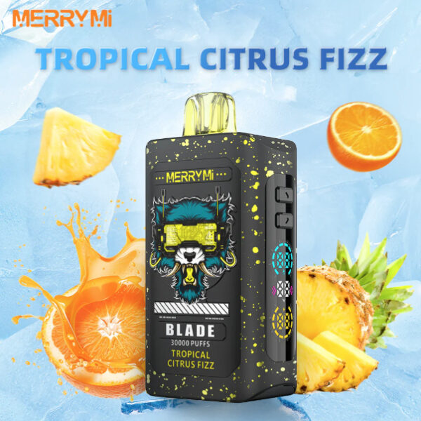 Merry Mi Blade Jednorazowy e-papieros 30000 Buchów o smaku Tropical Citrus Fizz