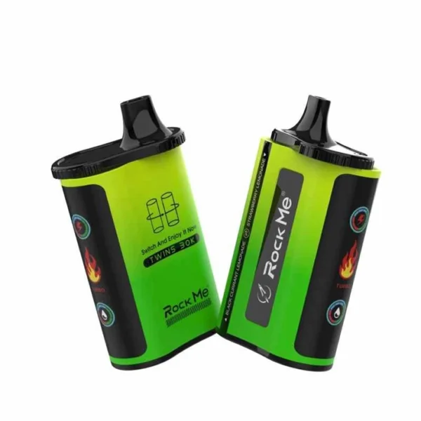 Rock Me Twins 30000 Puffs Blackcurrant Lemonade_Strawberry Lemonade